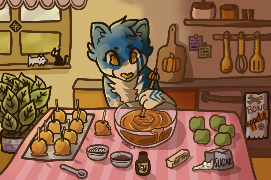 makin caramel apples