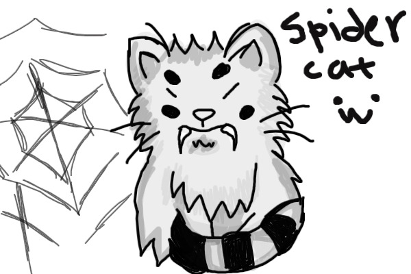 silly spider cat (CLOSED)