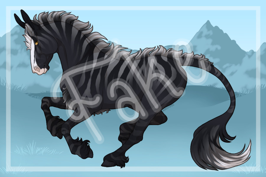 Silver Smokey black with faded regular quip