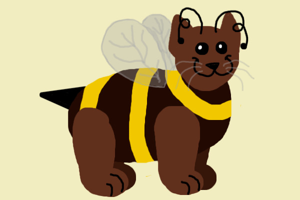 (SOLD) 1 $C Doodle Adopt - Bee Cat