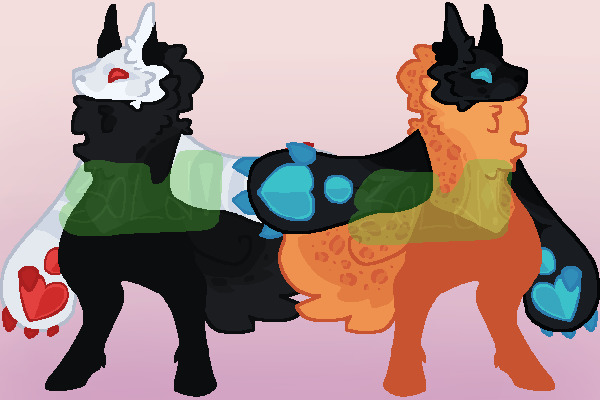 "Fawx" (Foxes with da big paws!) adopts SOLD