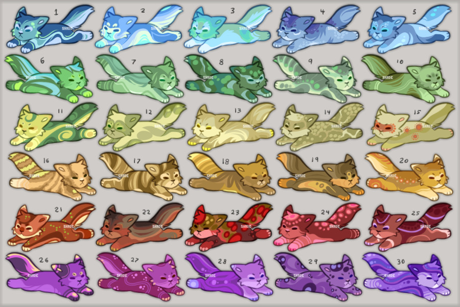 Rainbow Kitties - C$ adopts