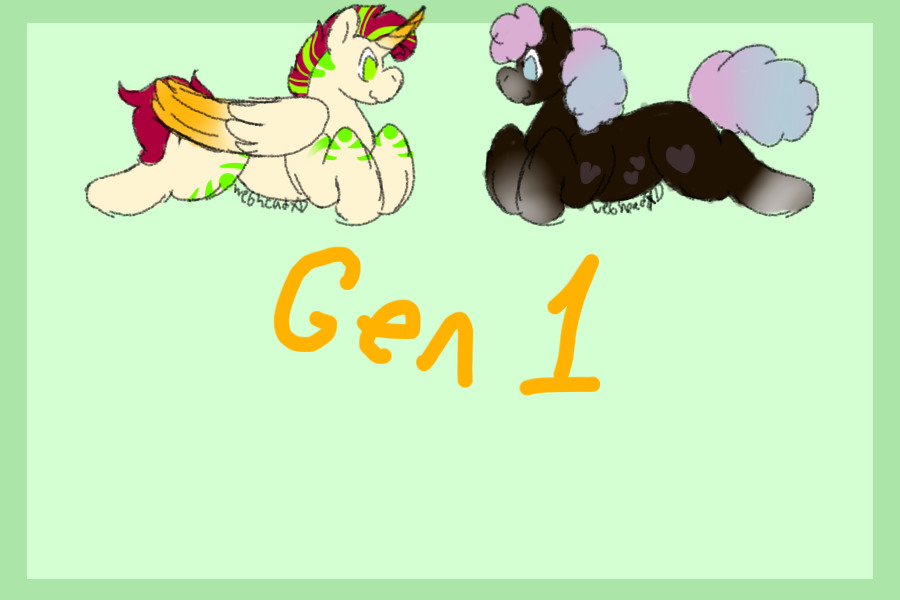 Alicorn x Earth Pony/horse