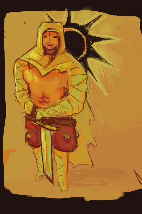 a distant flame before the sun