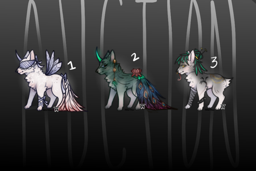 Pastel, Peafowl & Punk [AUCTION CLOSED]