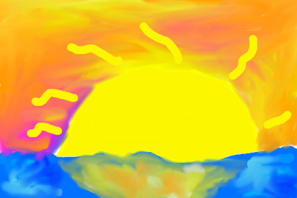 Experimenting with sunset on the ocean