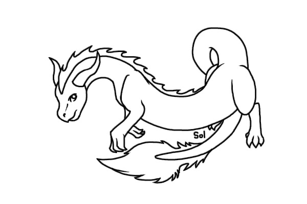 Dragon Lineart