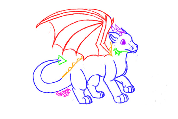 Rainbow dragon.