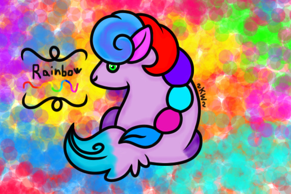 Rainbow sheepy!