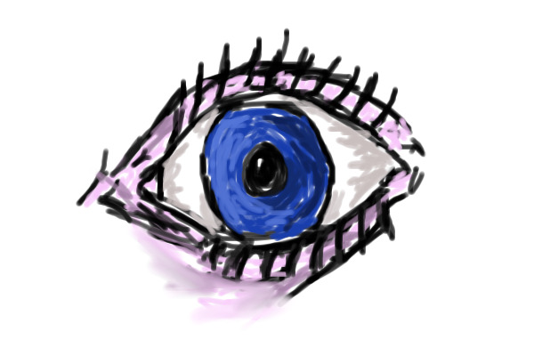 simple eye sketch.