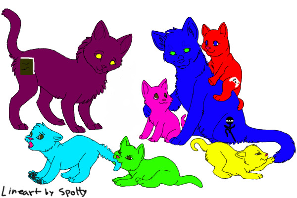 What I think my fursona's kittens would look like.
