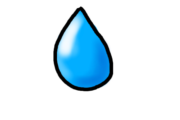 A water drop or tear
