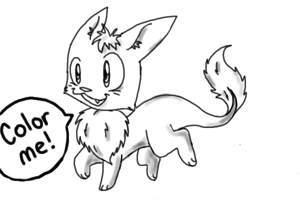 Free Fluffy Lineart