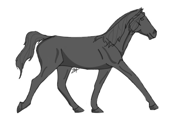 Trotting Horse