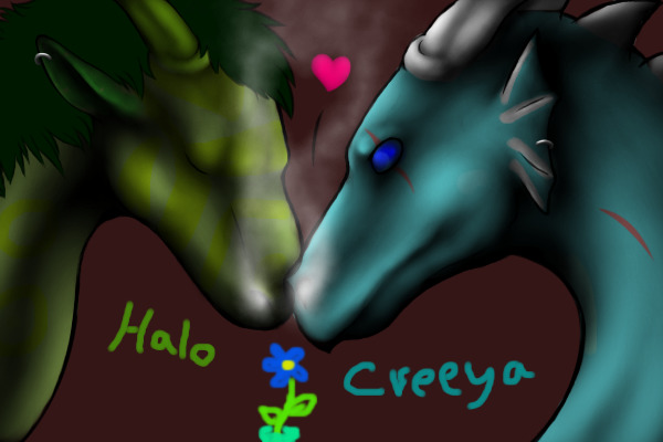 Creeya with....hey! Who's that green dragon?!