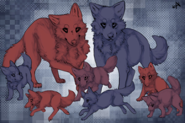 FREE pups, lines by apache~