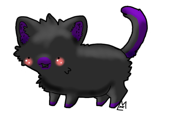 Purple Tox Kitty