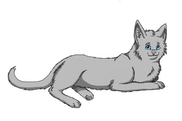 Cat Laying Lineart