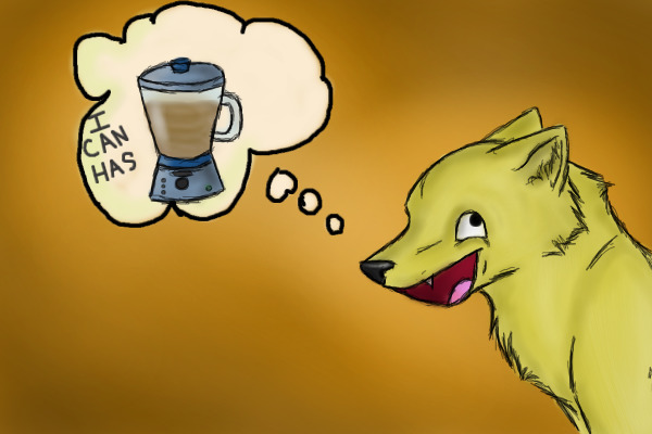 I can has chicken smoothie. :D