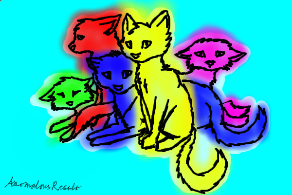 random cats of color