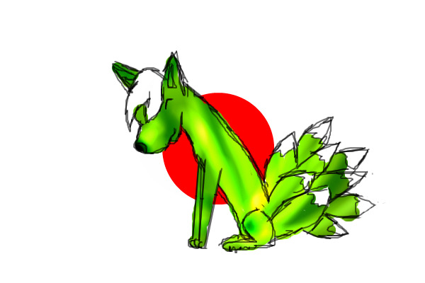 pea green kitsune