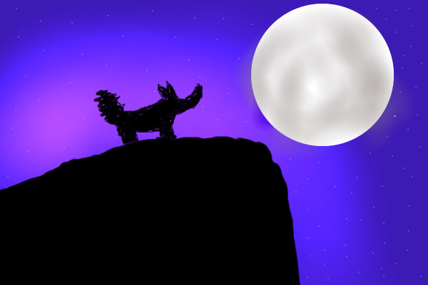 Wolf Howling To The Moon
