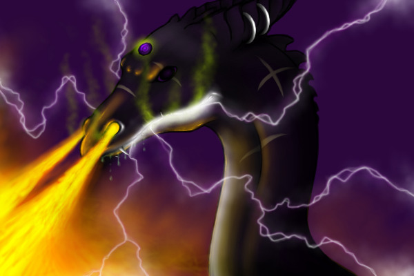 Toxic Dark Flaming Dragon