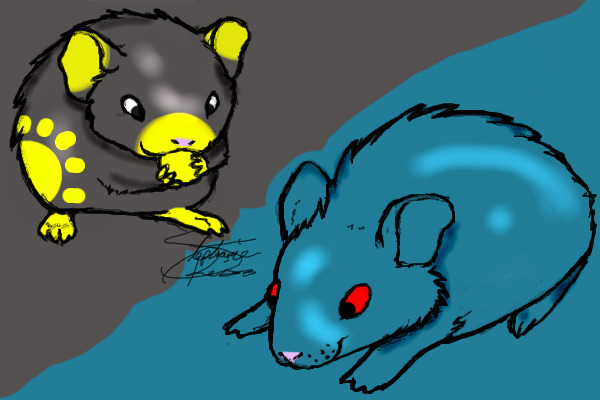 Poof and moonlight :D