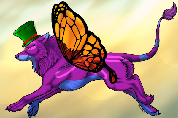 Butterfly wolf :D