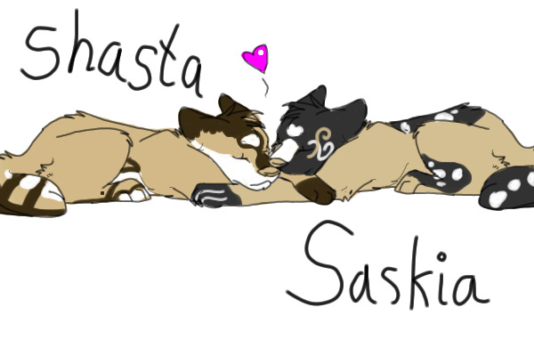 Shasta and Saskia.