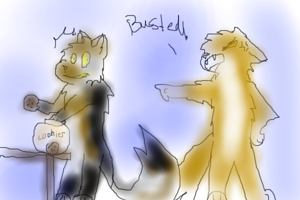 splotch the wolf STEALING COOKIES!