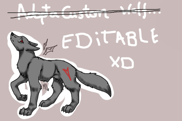free custom wolves... now an editable!!