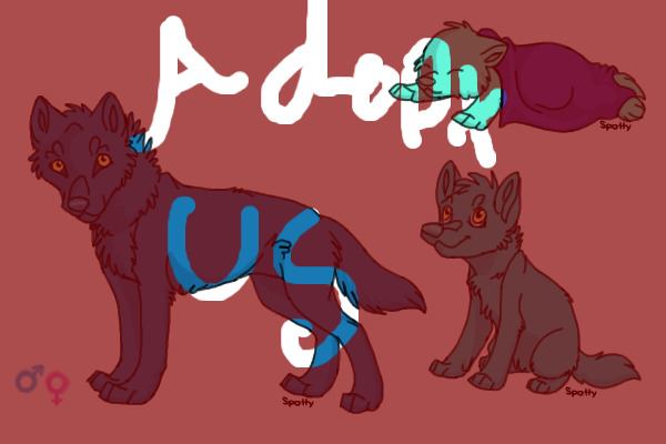 Adoptable Growing Wolves