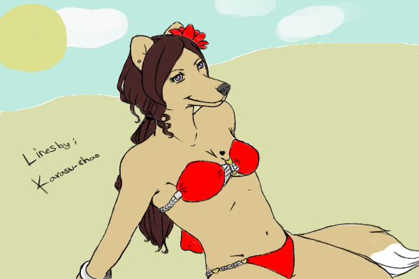 Beach Wolf Girl