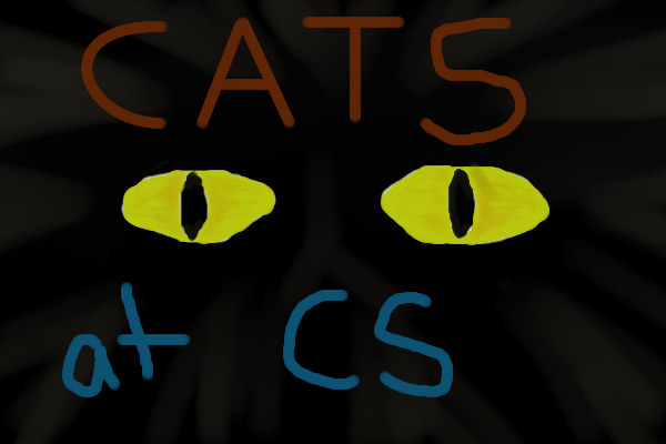 CATS!!! My first drawing