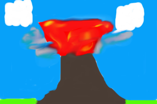 erupting volcano!