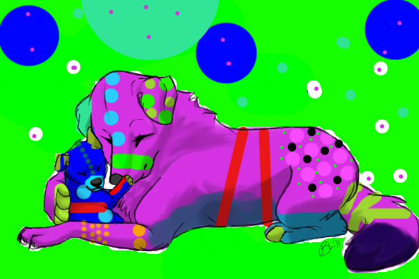 Serendipity with her daugter, aquatic