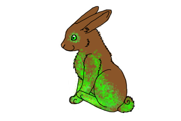 Green Sparkle Bunny