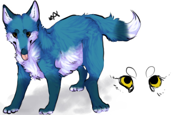 just a blue fox