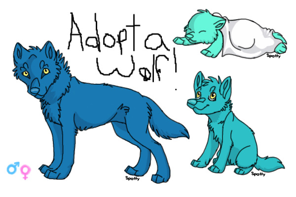 The Crimson Ebony Inferno Wolf Adoptions!