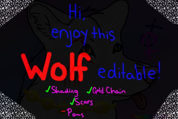 Multi-Purpose Wolf Editable!