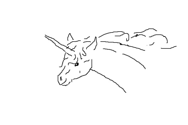 The Last Unicorn: Stencil-Style Art