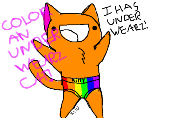Color an Under-Wearz cat!!!