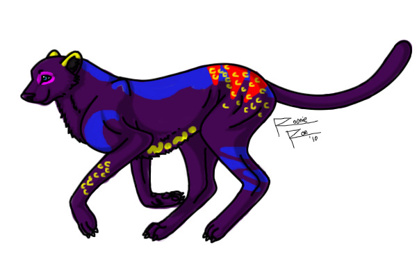 a furitristic cheetah