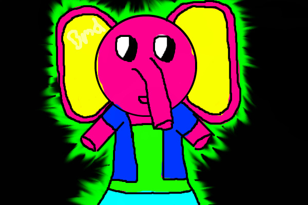 mouse's neon Elephant