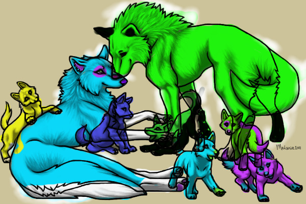 Wolf family 1