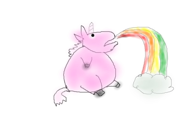 Fat Unicorns Puking Rainbows!