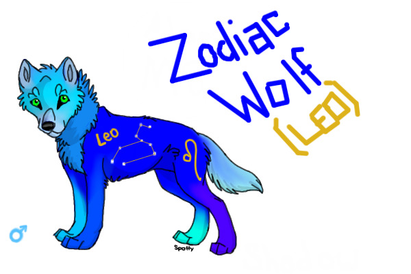 Art Competition Entry #2: Zodiac Wolf