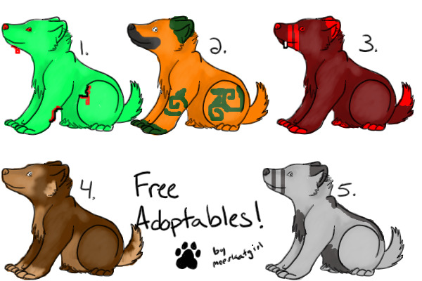 Halloween adoptables.