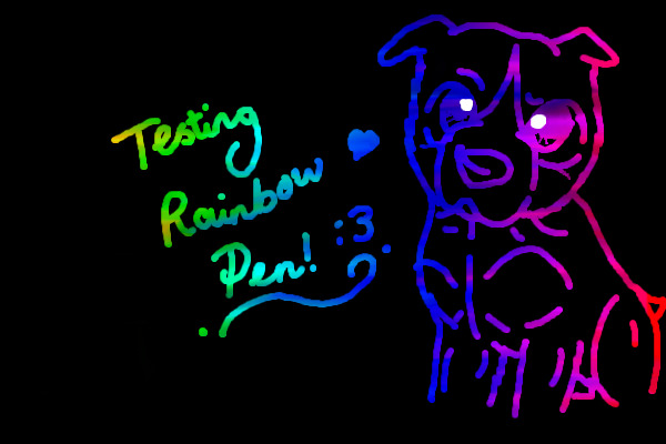 Testing rainbow pen :3